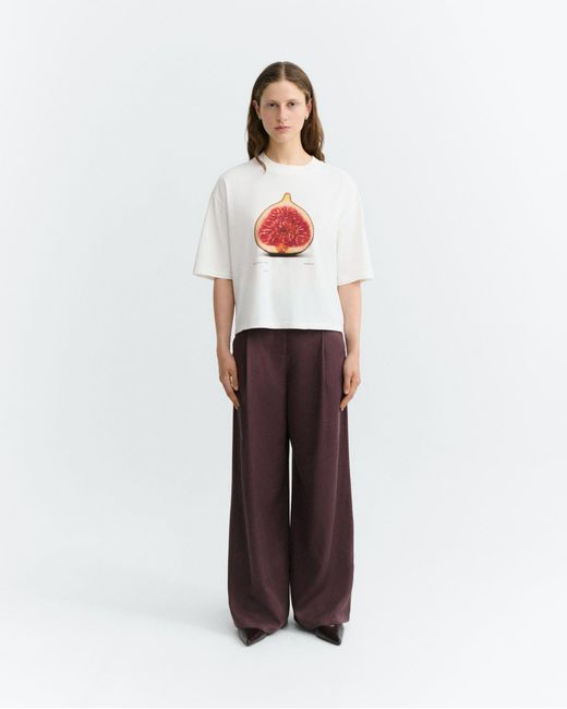Thinking Mu White Figa Lena Oversize T-Shirt