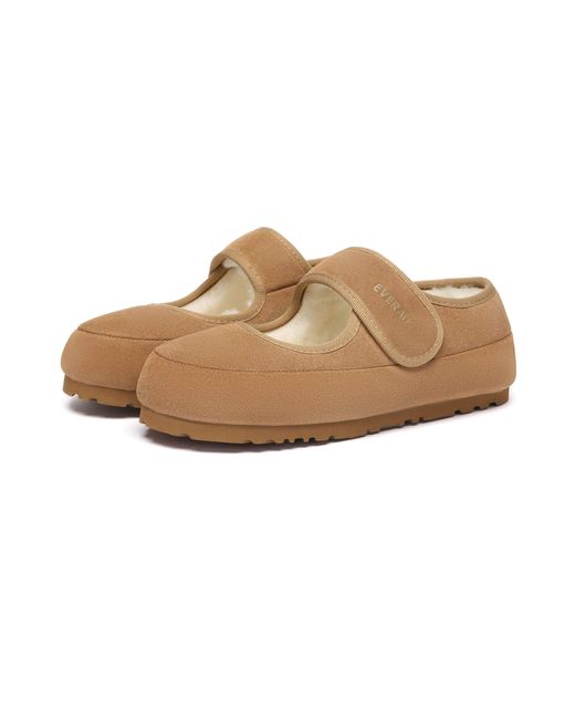 EverAu Australia White Adjustable Strap Slippers