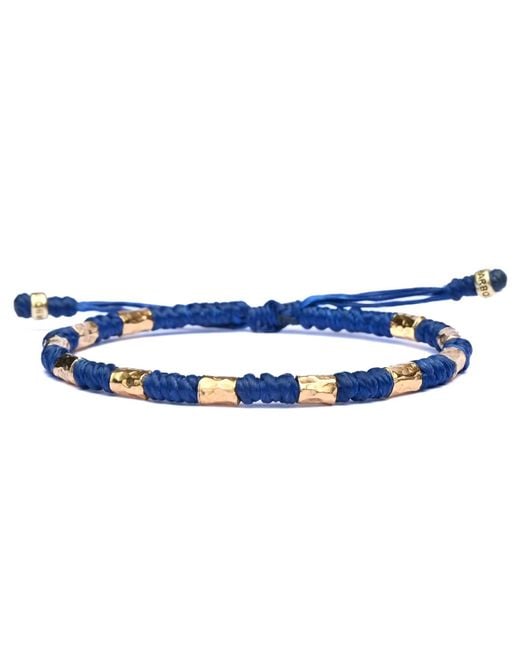 Harbour Uk Blue Vik Chunky Vermeil Rope Bracelet for men