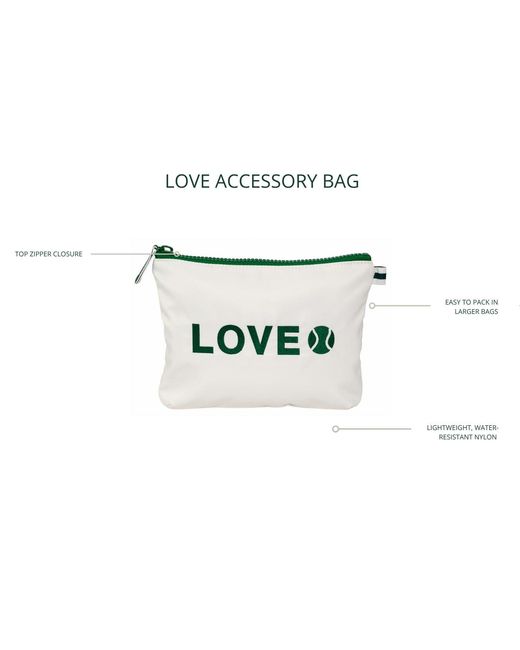 Trelle White Love Accessory Bag