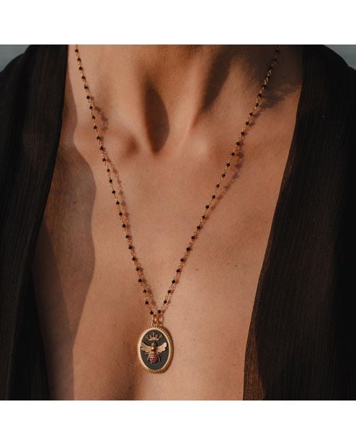 Myrto Katramadou Jewellery Metallic Queen Bee Ruby Necklace