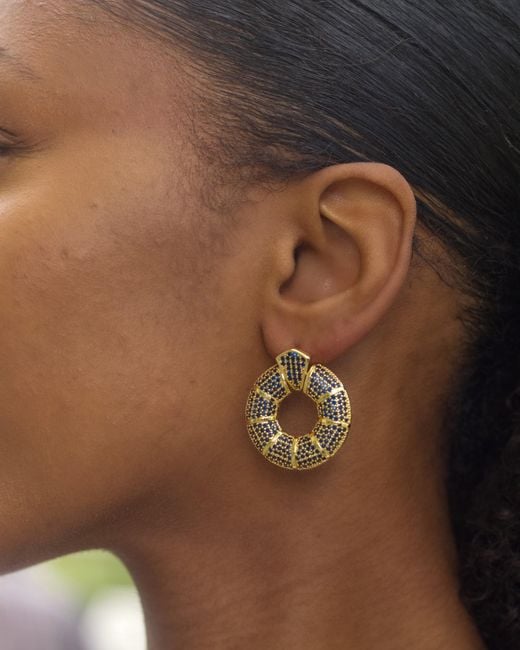 Kybele Studio Metallic Donut Hoop Earrings