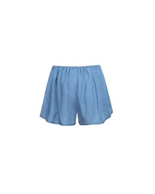 Audrey Vallens Blue Denim Affair Tencel Shorts