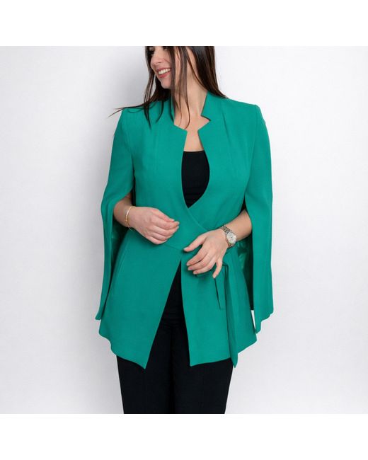 Nuvv Collection Green Wrap Jacket With Tie Waist