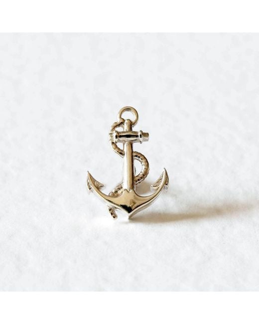 Lee Renee Metallic Anchor Lapel Pin for men