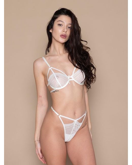 BonBon Lingerie Gray Penelope Flirt Underwired Bra