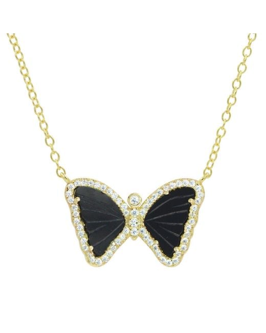 KAMARIA Metallic Mini Butterfly Necklace