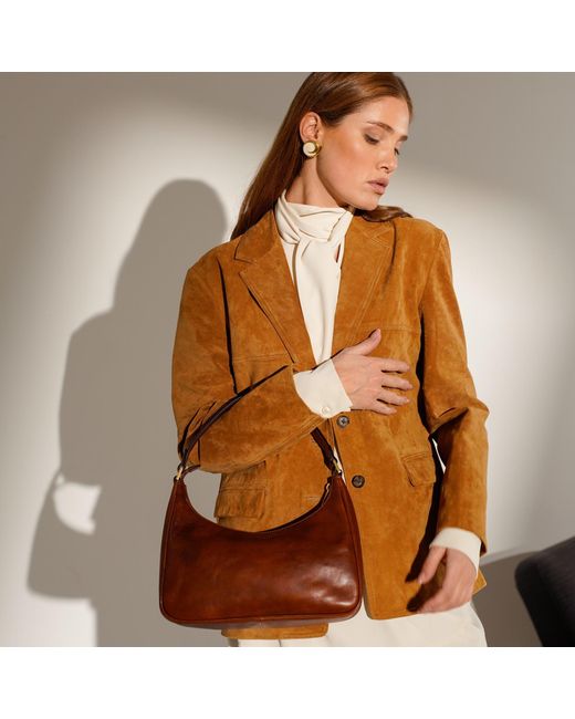 Time Resistance Brown Cognac Leather Handbag For – The Bluest Eye