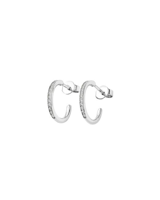 Lucy Quartermaine Metallic Skinny Drip Hoops