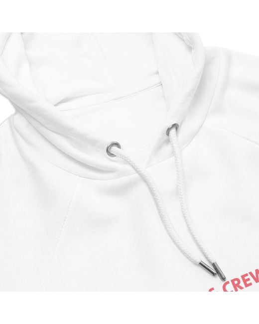 Anchor and Crew White One Moon Safari Editions Organic Cotton Hoodie for men