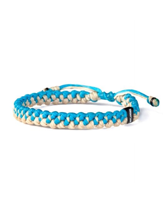 Harbour Uk Blue Neutrals Hylander Chunky Steel Rope Bracelet for men