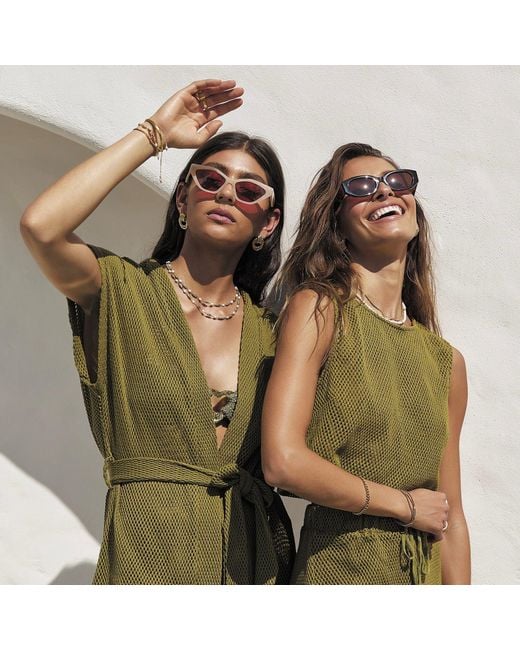 ARMS OF EVE Green Sardinia Wrap Top