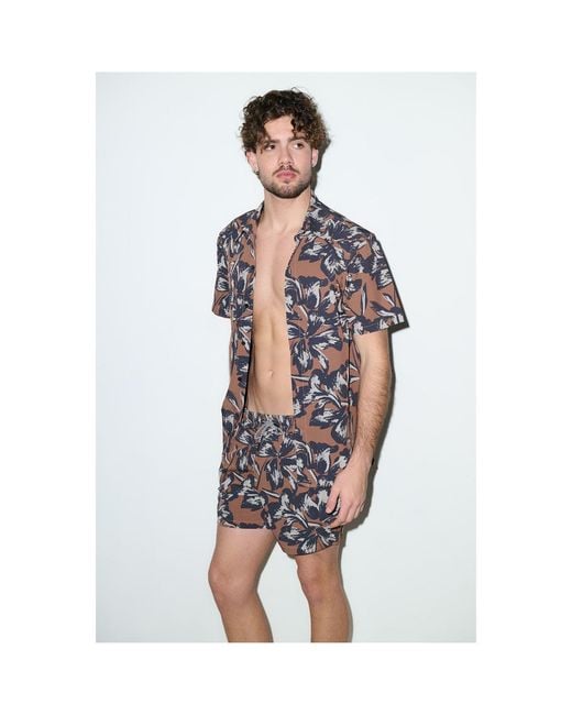 Playaluxe Brown Todos Santos Cabana Set Tobacco Flower for men
