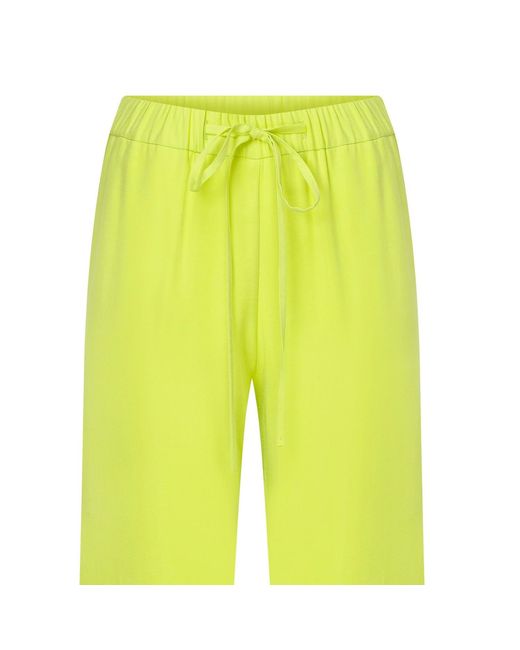 NAZLI CEREN Yellow Kyra Cropped Trousers