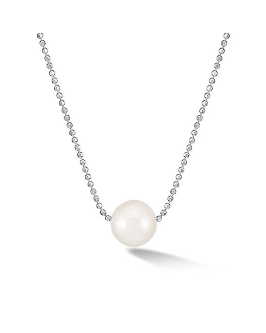 Dower & Hall Metallic Single Luna Pearl Pendant
