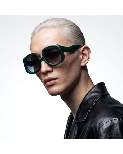 Loop and Egg Blue Sunglasses L A G One Dark