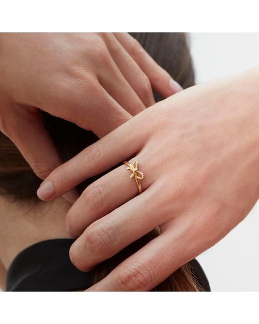 Muru Metallic Bow Ring