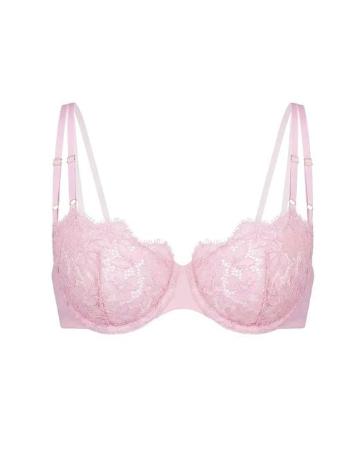 MONIQUE MORIN LINGERIE Pink Frisson Balconette Bra Rose