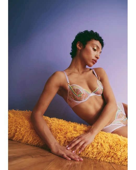 Somewhere Never Pink Miami Nice Underwire Bra
