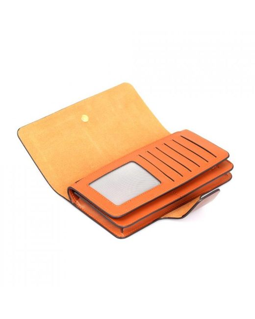 DAVID WEJ Red Long Bifold Wallet With Buckle – for men