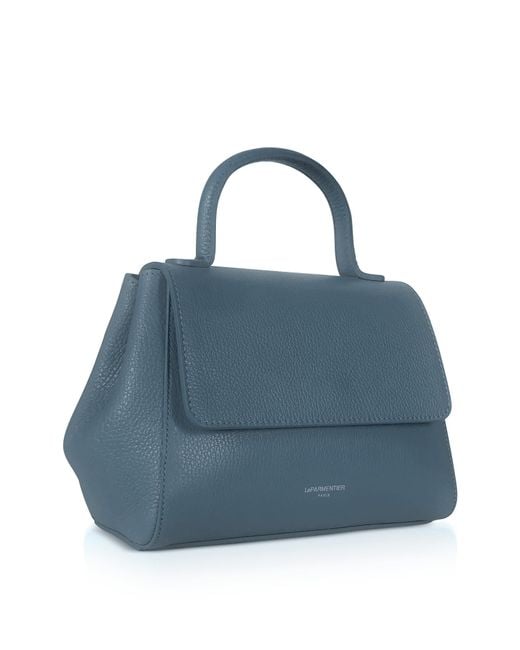 Le Parmentier Blue Ladyfinger Top Handle Ladybag W/Strap
