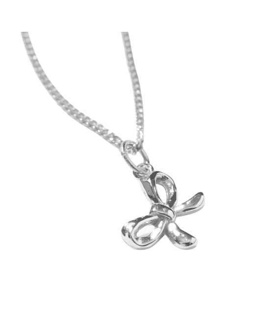 Muru Metallic Bow Necklace