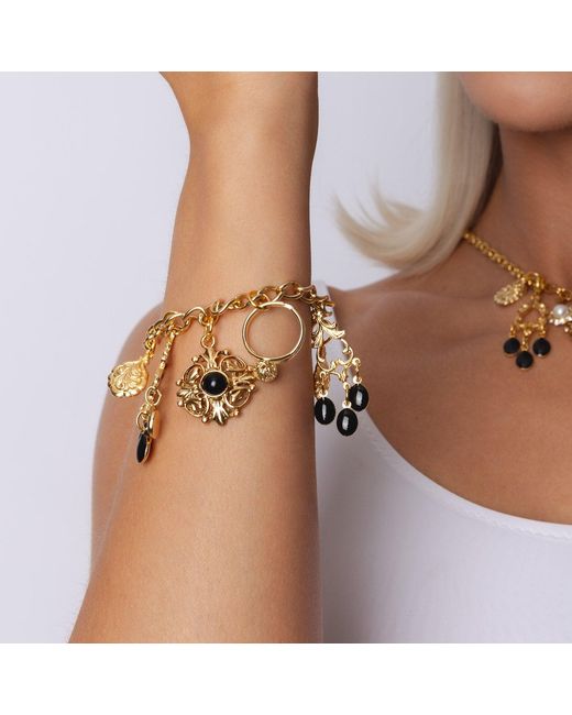 Caramel Vintage Jewellery Metallic Vintage Plated Dorothy Bracelet