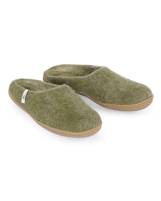 Egos Green Moss Rubber Sole Slipper