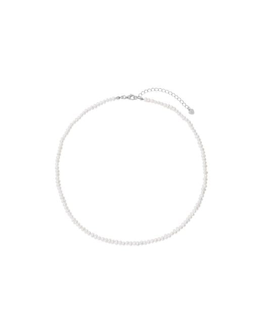 Vanhi White Celia Micro Freshwater Pearl Choker Necklace