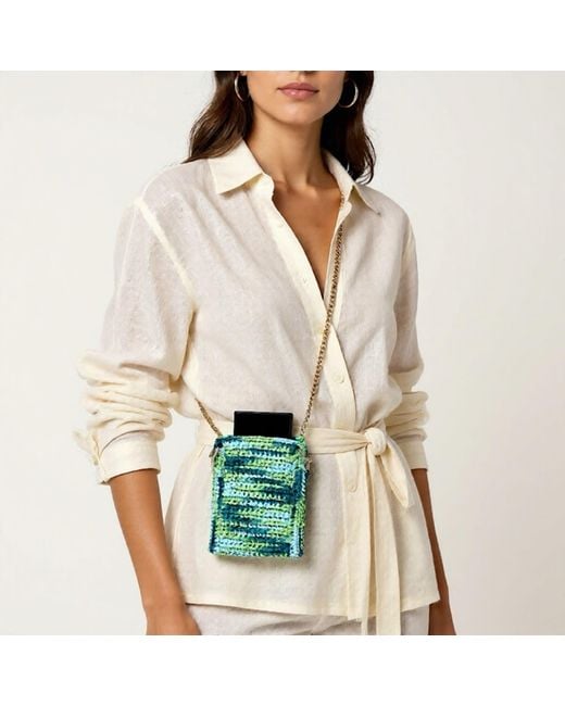 Sibylla Delphica Green Handmade Crochet Phone Case -Lime