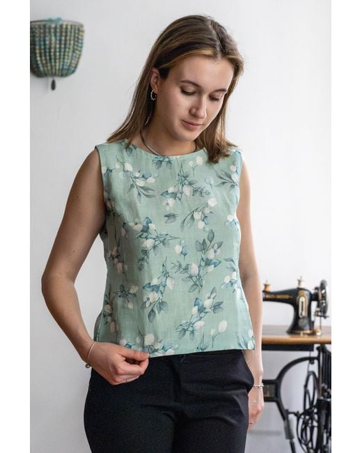 Stovaria Green Mint Sleeveless Top