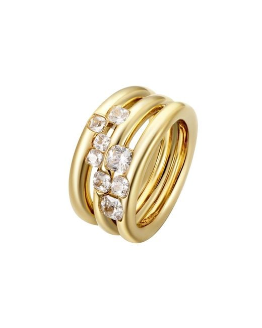 Onewildone Metallic It's All For Fun Cluster Ring
