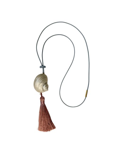 Sccollection Multicolor Celine Shell & Tassle Necklace