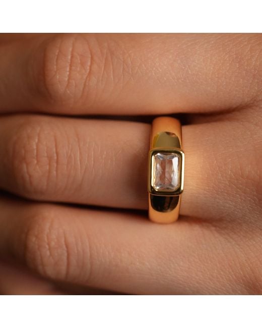 Argento Vivo Metallic Baguette Heirloom Ring