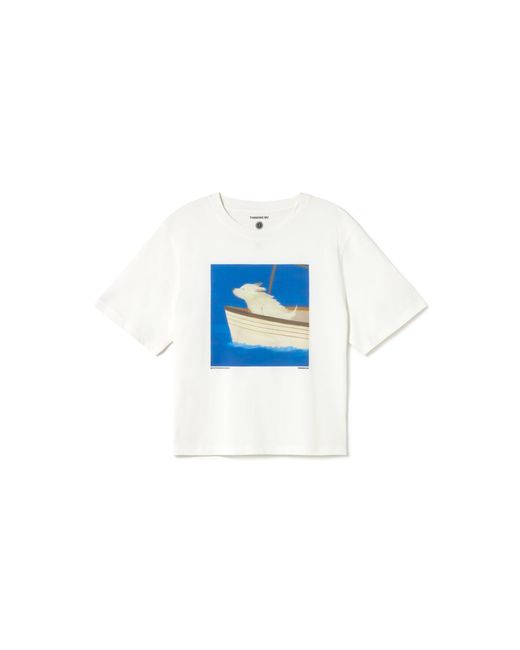 Thinking Mu Blue T-Shirt Sailor Dog Lucia