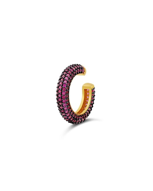 SHYMI Purple Pave Ear Cuff