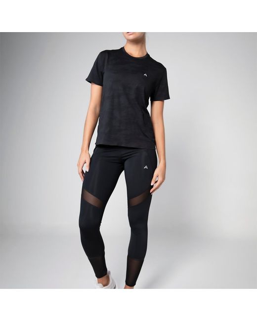 Aora Athletics Black Ultra-Light Eco-Friendly Performance T-Shirt For – Breathable Quick-Dry Lightweight Sustainable Athletic Top