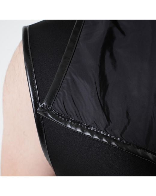 Metamorph Black Long Sleeveless Vest for men