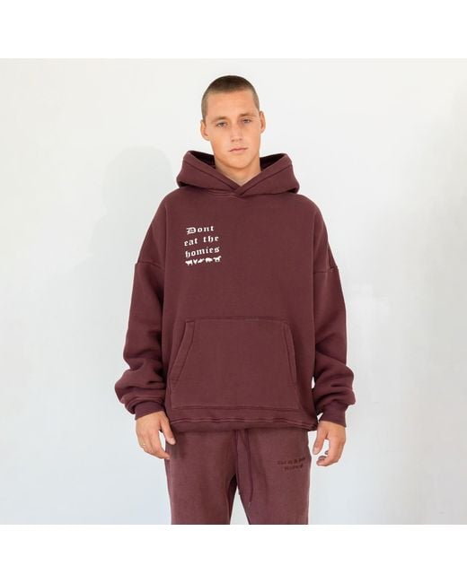 Dont Eat the Homies Red Og Hoodie
