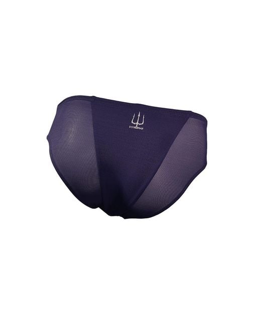 Us Merman Blue Trident Mesh Brief for men