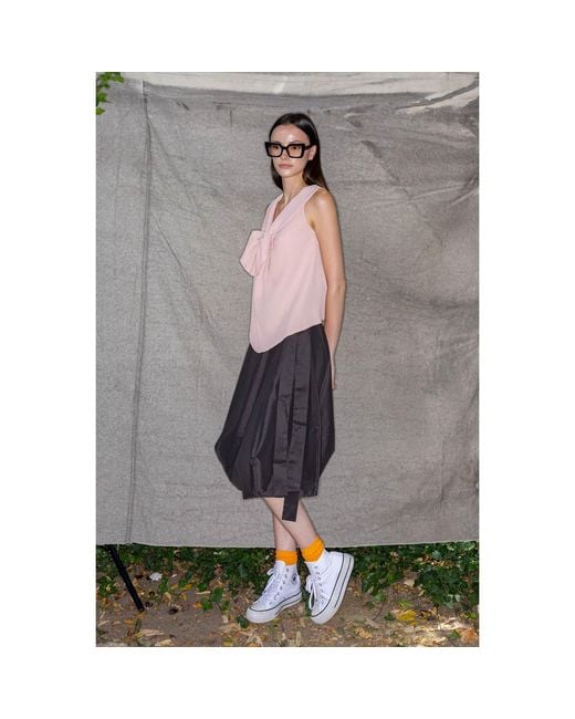 Bianca Popp Black Wrapped Skirt