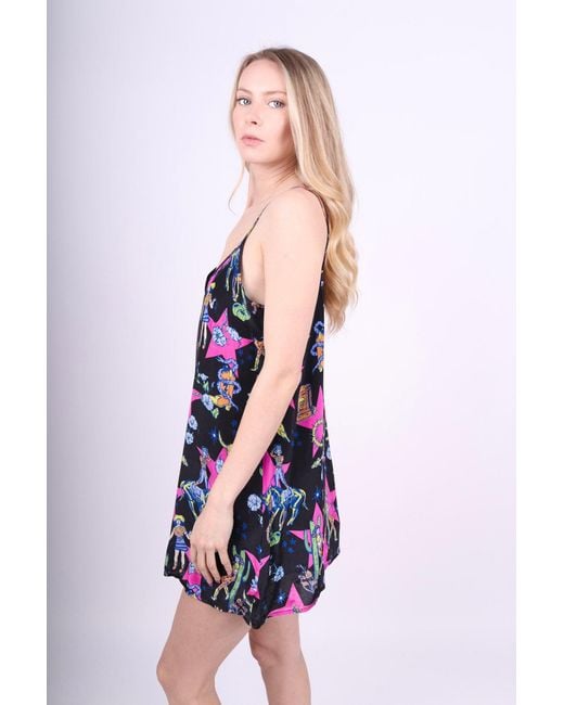 Any Old Iron Red Printed Circus Rider Short Dress