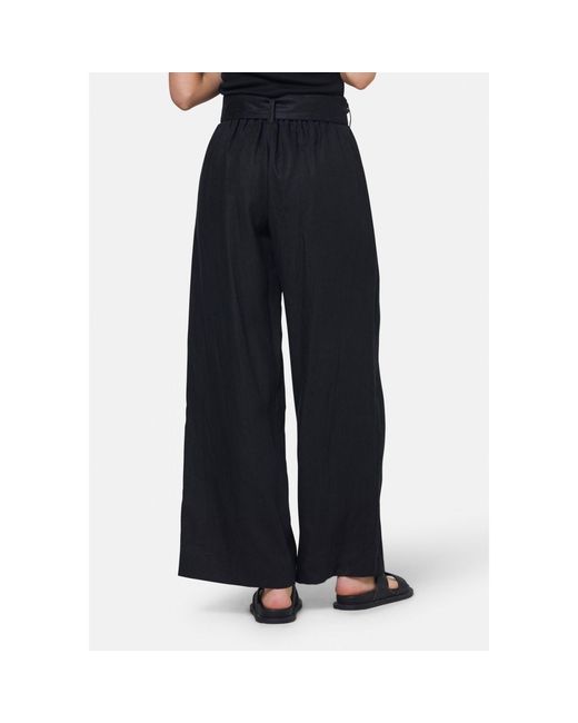 Helen Mcalinden Blue Hepburn Linen Wide Leg Trouser