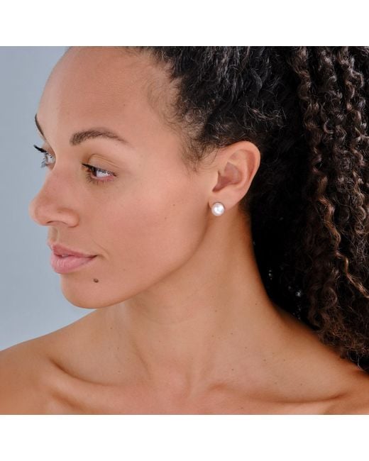 Emma Holland Jewellery White Blush Pearl Clip Earrings