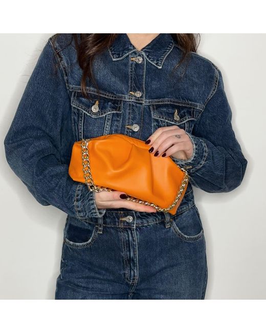 Ruj Heritage Orange Mini Puffy Bag Arancione