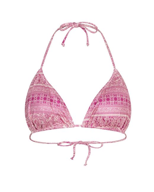 Chic by Lirette Pink Triangle Bikini Top Guna