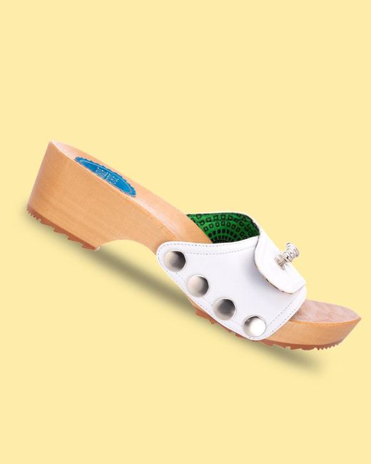 Nique Forde White Cotton Lucille Sandals