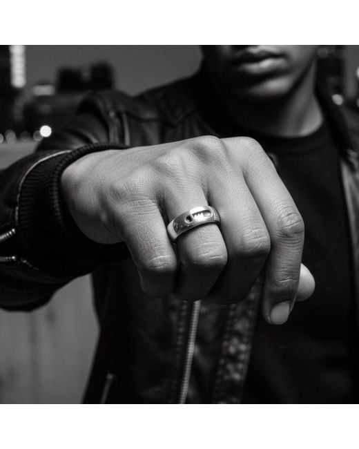 Tg-Jewellery by Tamara Gervasio Metallic Key To Silence Ring – Sterling for men