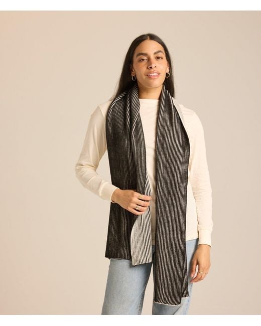 Known Supply Gray 100% Recycled Acrylic Illusion Scarf