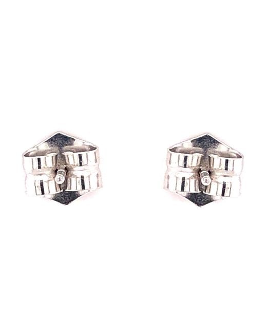 Artisan Blue 18K Stud Earrings Sapphire Gemstone Beads
